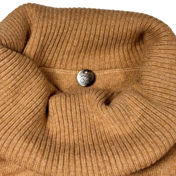 Margaret O'Leary Sweater Dress Sz.M Camel Cashmere Blend Staple Quiet Luxury - Picture 6 of 11